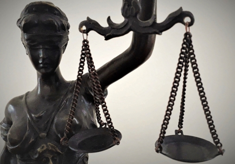 Statuette of Justice with scales